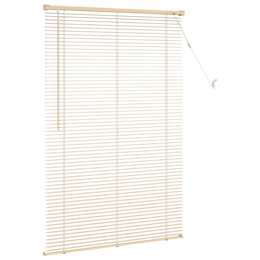 Tenda Veneziana | Tenda a lamelle Marrone Chiaro con Motivo 150 x 80 cm 25 mm PVC