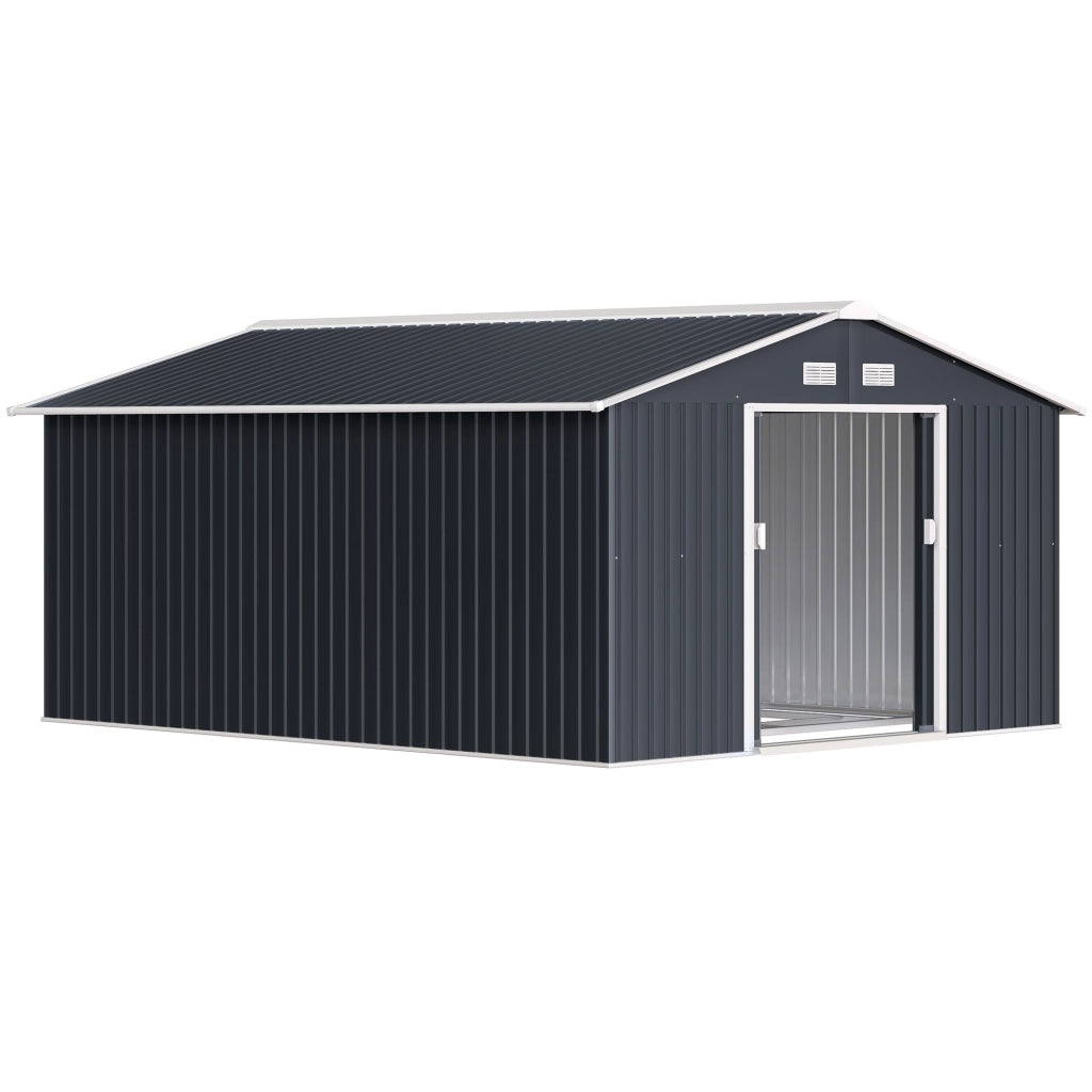 Capanno da Giardino ¨C Zephmum ¨C Grigio Acciaio Zincato 12.4m2