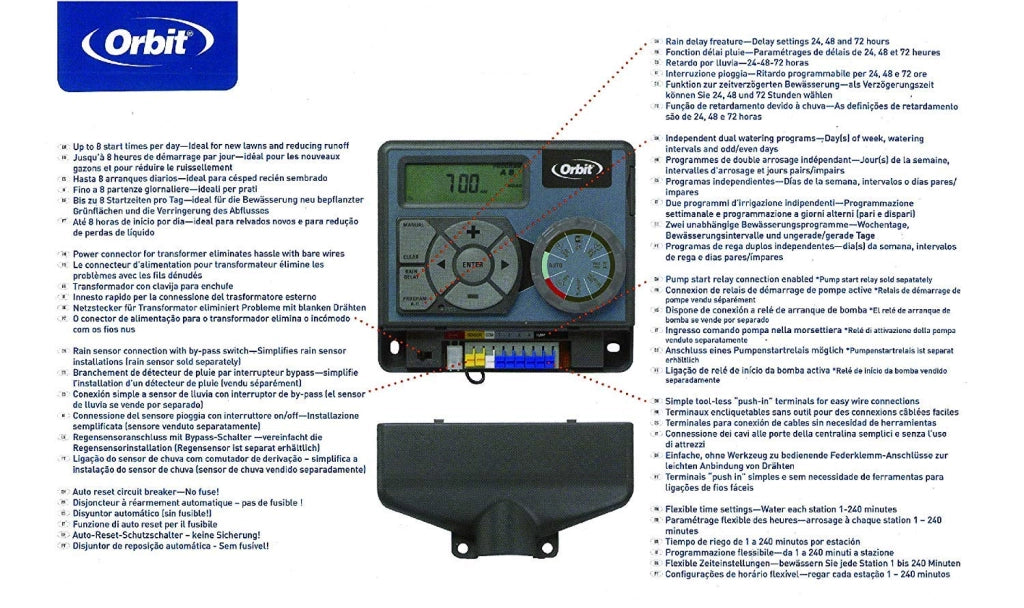 Centralina Programmatore Pocket Star Ultima 6 Stazioni (94876) Orbit