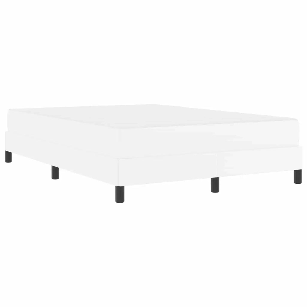 Struttura del letto-Giroletto-Rete del Letto Bianco Puro 140 x 200 cm Tessuto