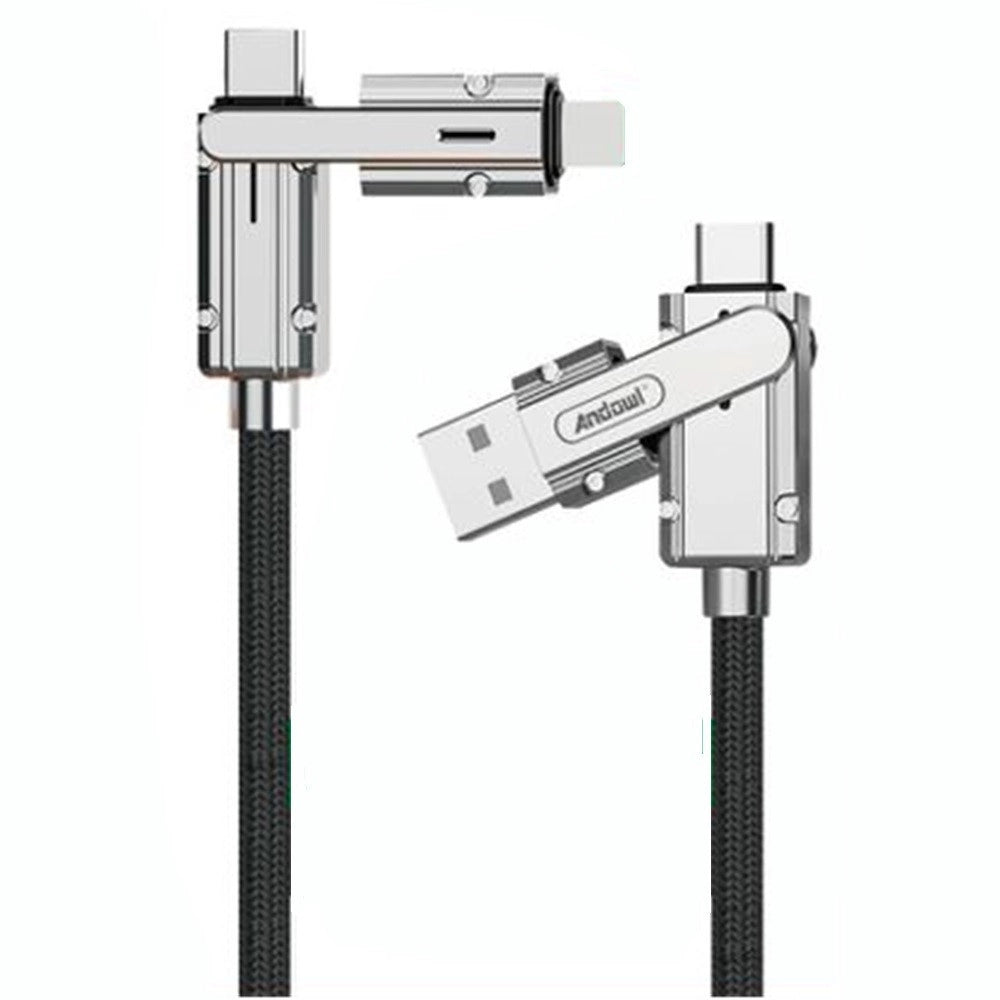 Trade Shop - Cavo Ricarica Rapida Trasferimento Dati Da 1 Mt 100w Multi-connettore 4 In 1 Q-sj536 -