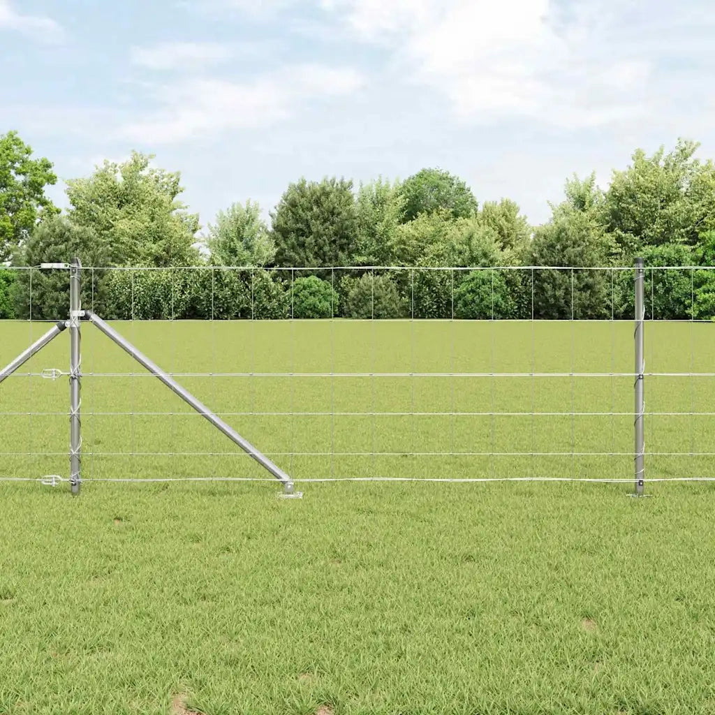 Palo della recinzione Zincato 25 x 0,8 m Acciaio