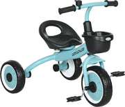 Bicicletta per bambini da 2 a 5 anni con sedile regolabile, carrello per bambini e campanello, sicura e stile