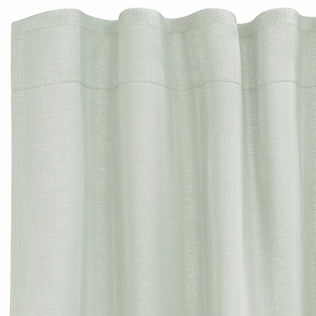 Tende in Voile con Tasche per Aste 2 pz Grigio Chiaro