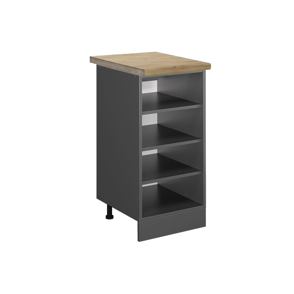Scaffale da cucina R-Line Antracite/Antracite 40 cm, PL Rovere Vicco