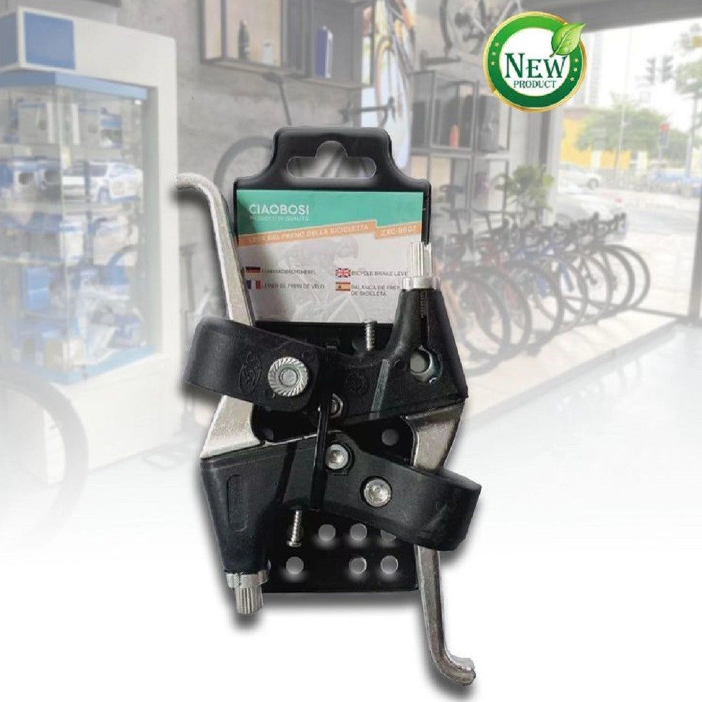 Trade Shop - Coppia Leve Freno In Alluminio Universali Per Bici Bicicletta 14x9cm Zxc-9907 -