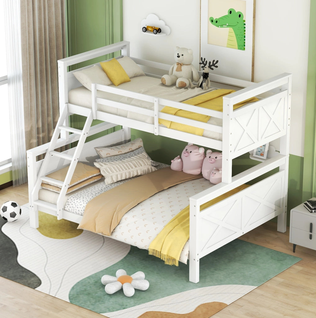 Letto a castello in legno 90/140x200 cm divisibile in 2 letti separati