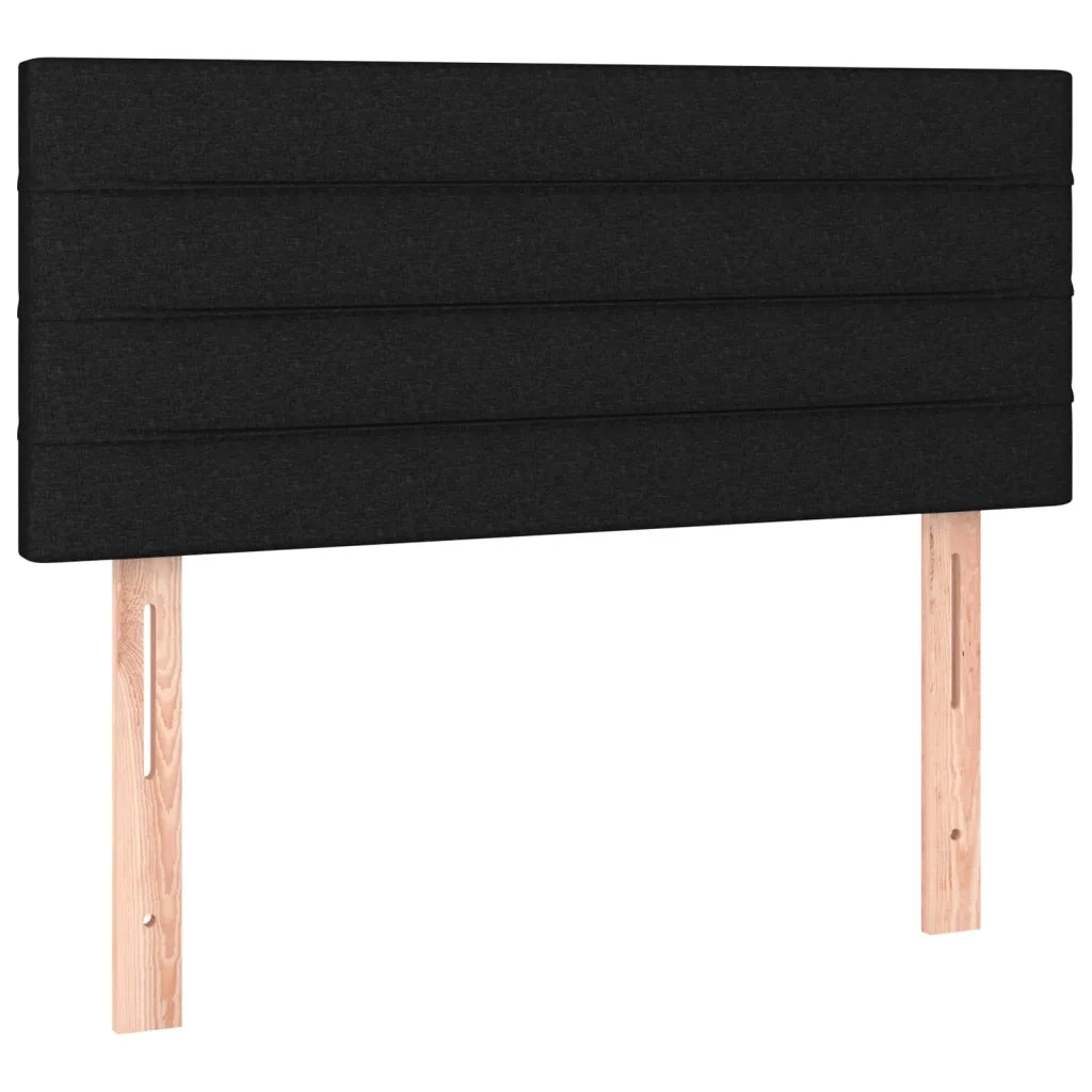 Giroletto a Molle con Materasso-Struttura Letto con Materasso Nero 90x200 cm in Tessuto 312749