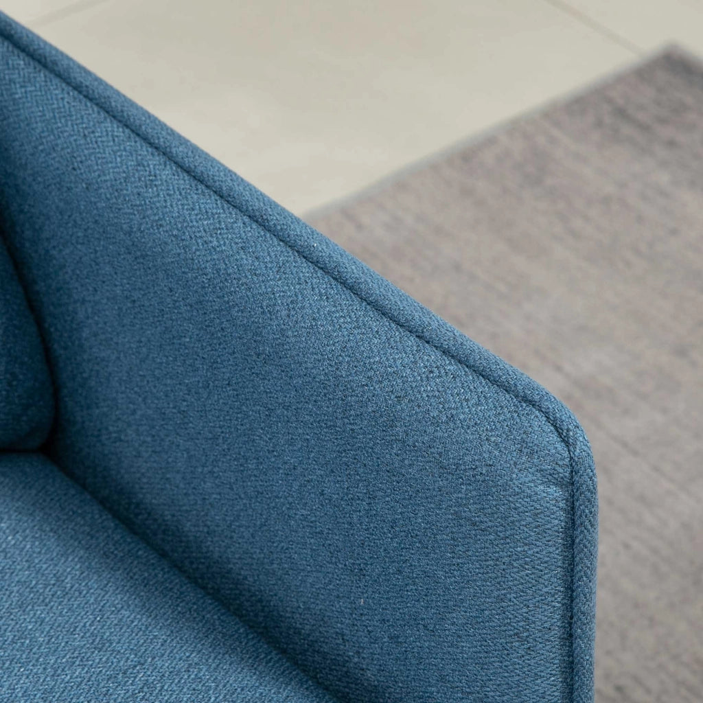 Divano 2 Posti in Tessuto Blu Scuro ¨C zephmum ¨C 139x68x80cm