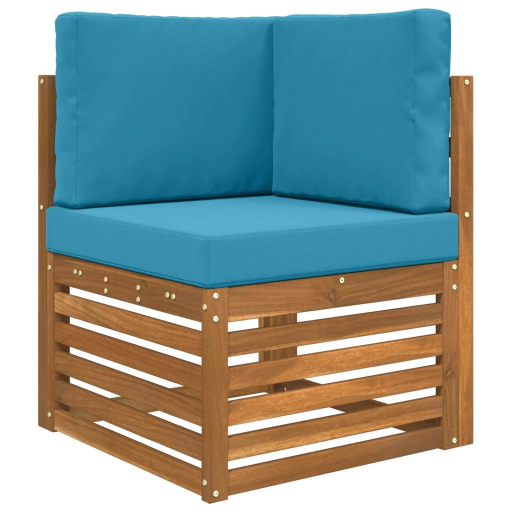 Cuscino per divano da esterno 3 pcs Blu Reale Poliestere 900754