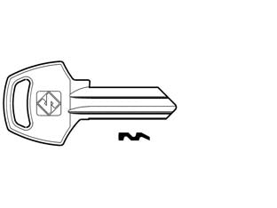 CHIAVI PER CILINDRI CORBIN 5 SPINE GRANDI CB2- - CB2 DX - 10 pezzi SILCA