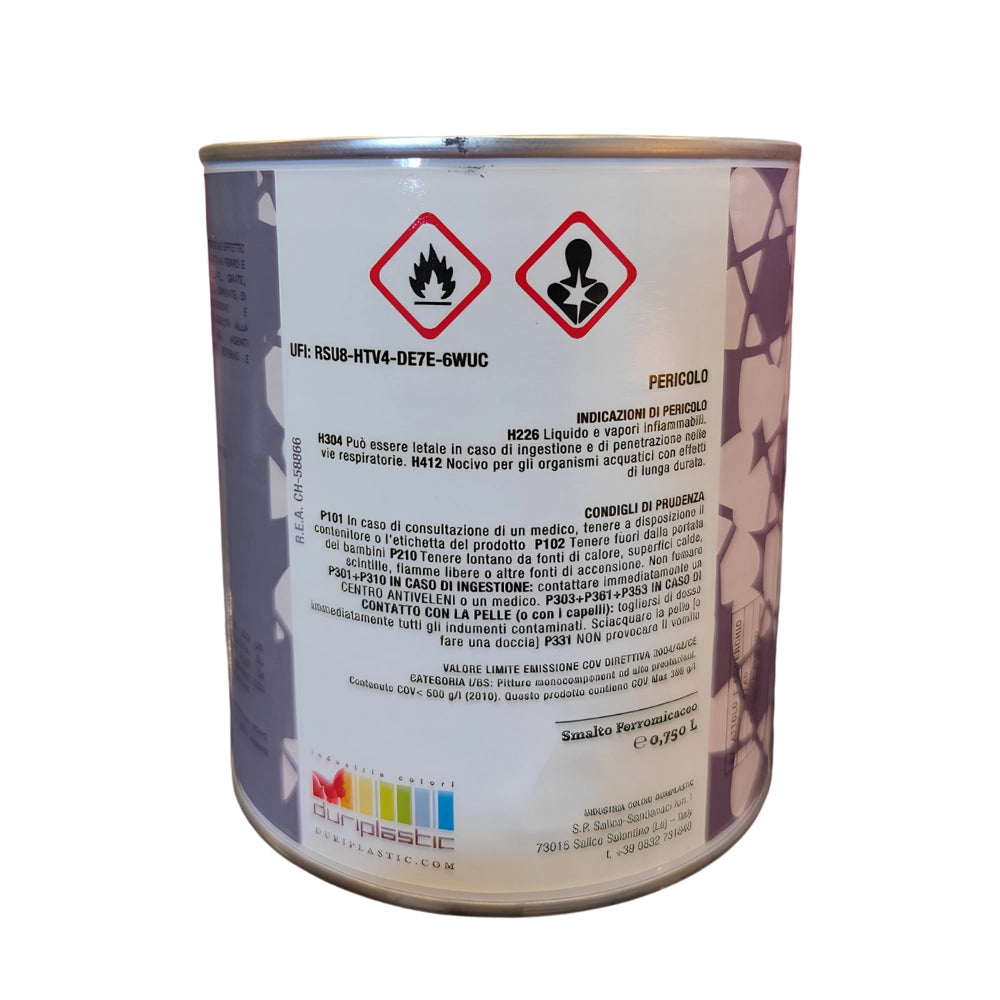 Durilux smalto sintetico ferromicaceo antichizzante ferro colore rame 270 *** formato 750 ml, confezione 1