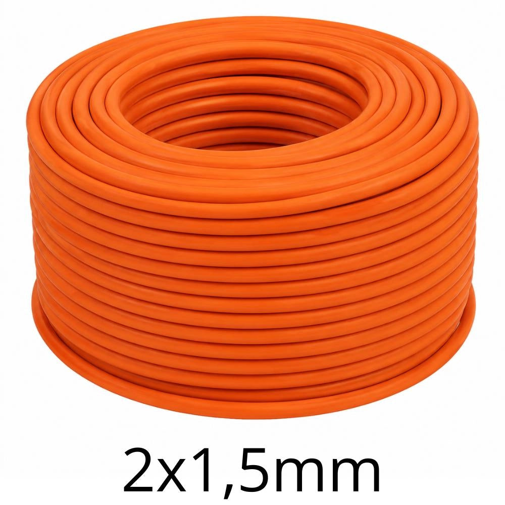 Cavo fror multipolare flessibile antifiamma arancio gommato per impianti *** lunghezza metri 25, sezione conduttore 2...
