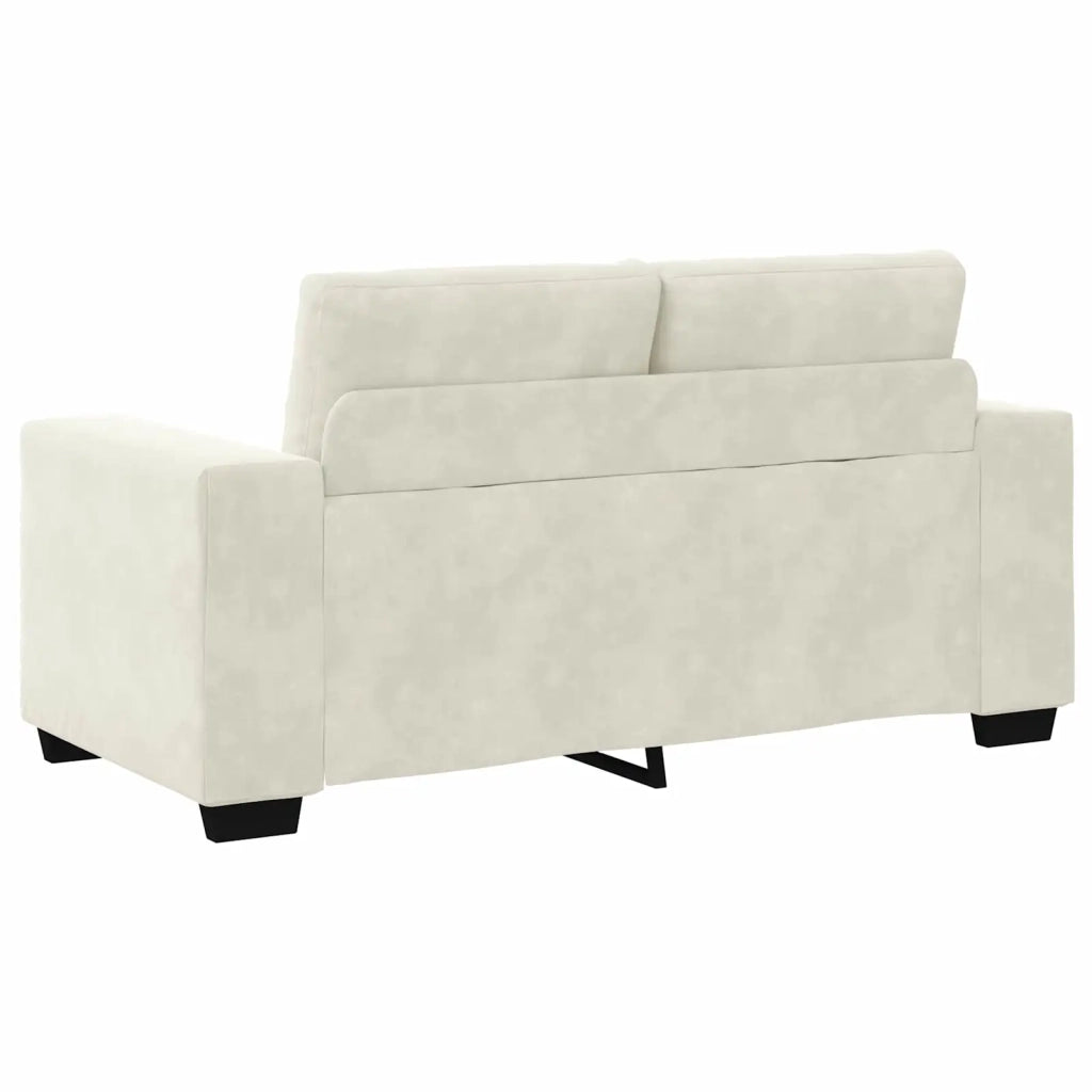 Set di divani 3 pcs Crema 221 x 80 x 80 cm Velluto 3324647