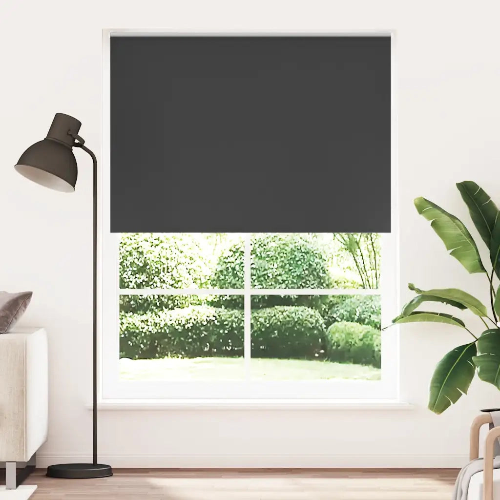 Tenda a rullo | Tenda avvolgibile oscurante 144,4x230 cm Tessuto Larghezza 140 cm nero