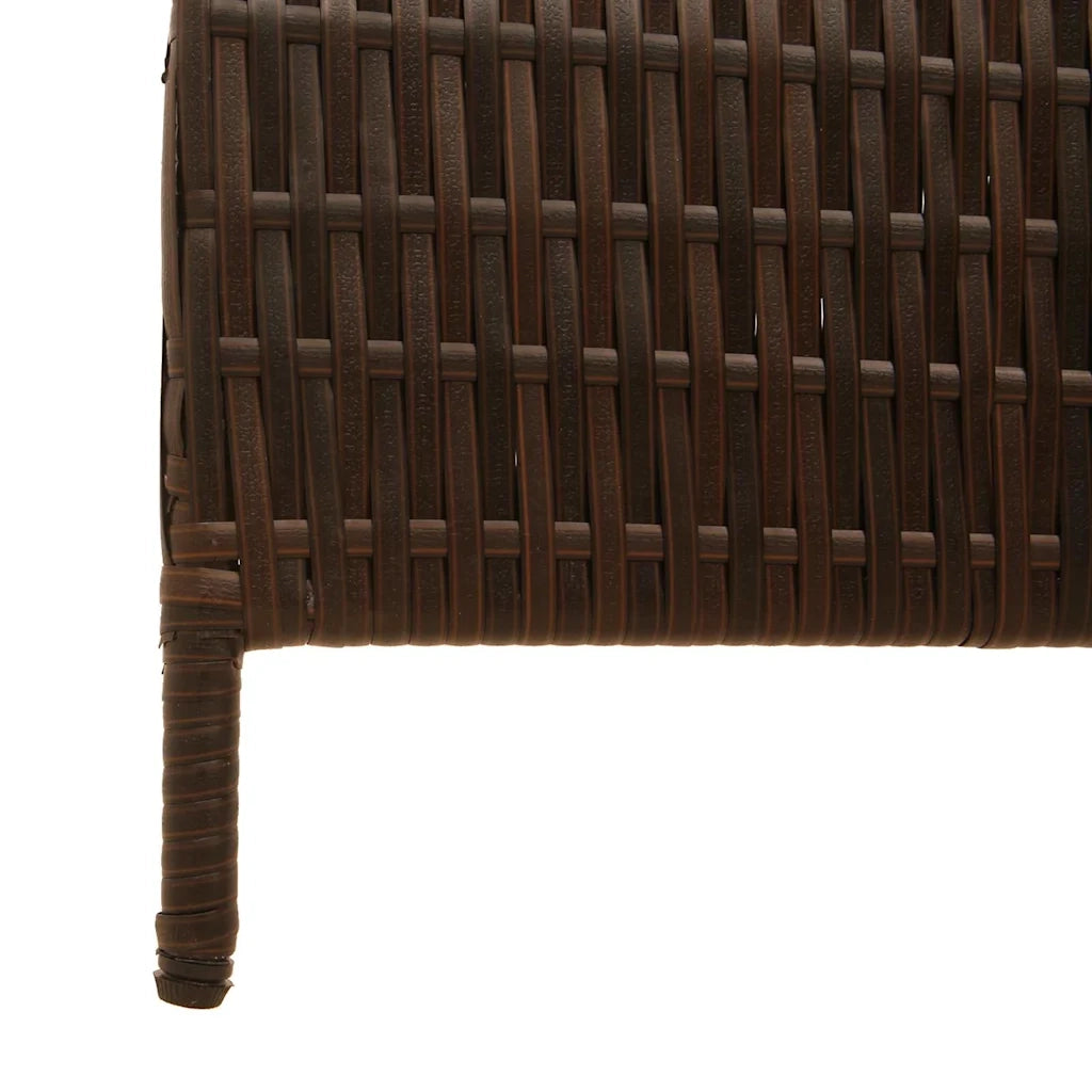 Divider per stanze Marrone 146 x 180 cm polyrattan 42003669