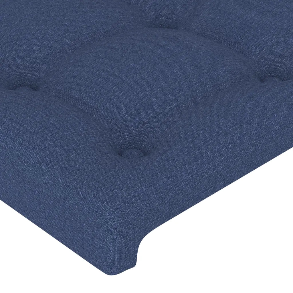 Testiera ad Orecchio Blu 103x16x78/88cm in Tessuto 3119198