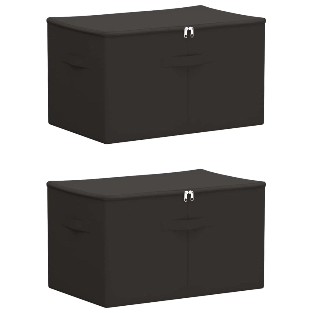 Scatola di Stoccaggio 2 pz Antracite 55 x 35 x 32 cm CFW2700081