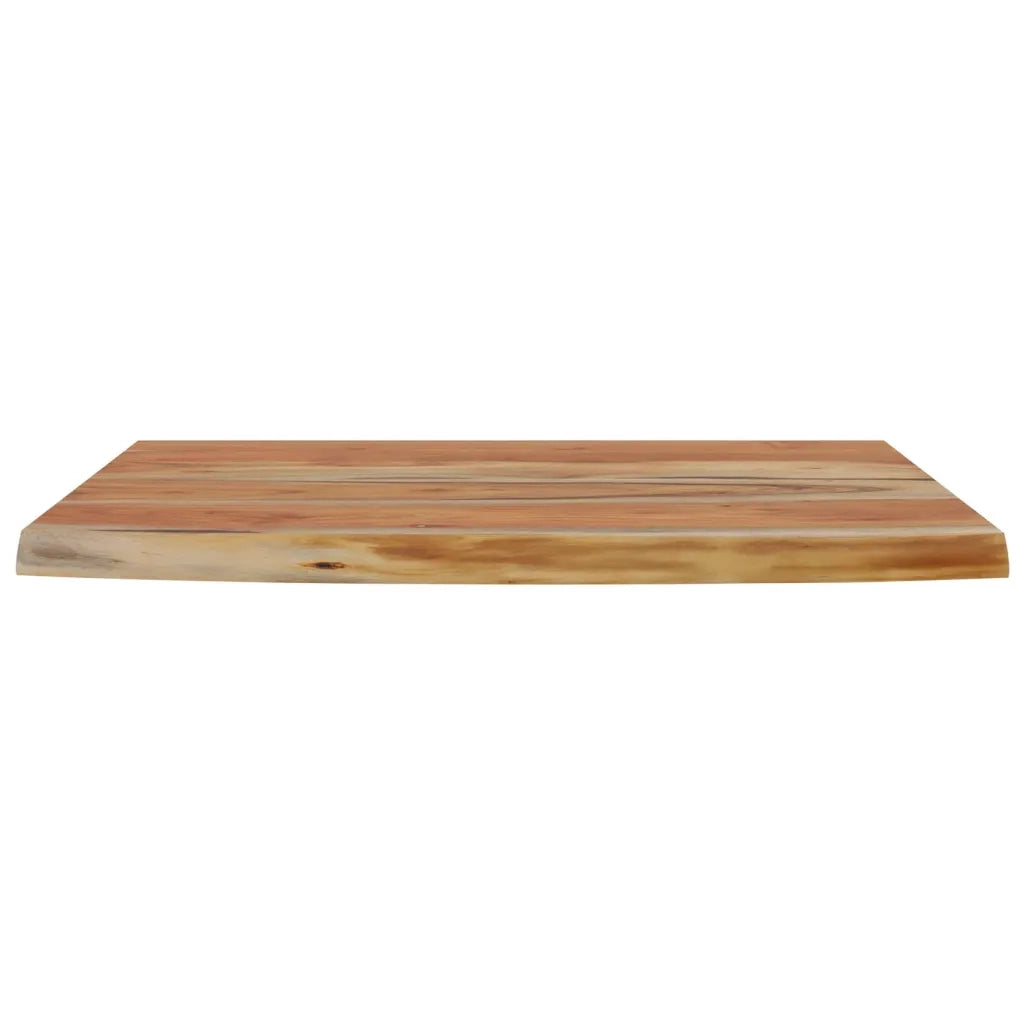 Mensola a Muro 70x40x2,5cm Rettangolare Legno Acacia Bordi Vivi 370249