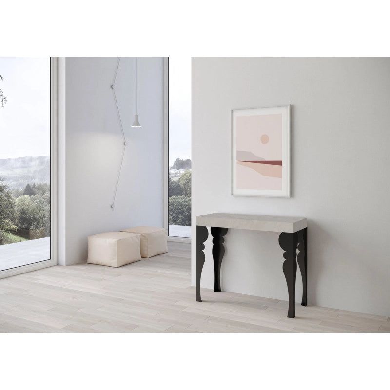 Consolle allungabile 90x40/300 cm Paxon Premium telaio Antracite - Cashmere