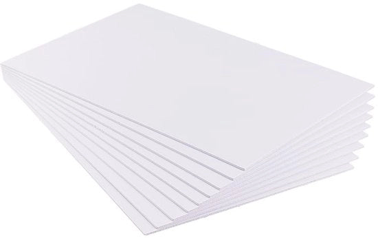 Pannello schiacciapersona A4 in PVC 8 fogli 2 mm Bianco per progetti creativi