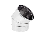 CURVA 45  ° MONOPARETE ACCIAIO INOX AISI 304  EE ¸250 SP 05 MM   EUROPROFIL SRL
