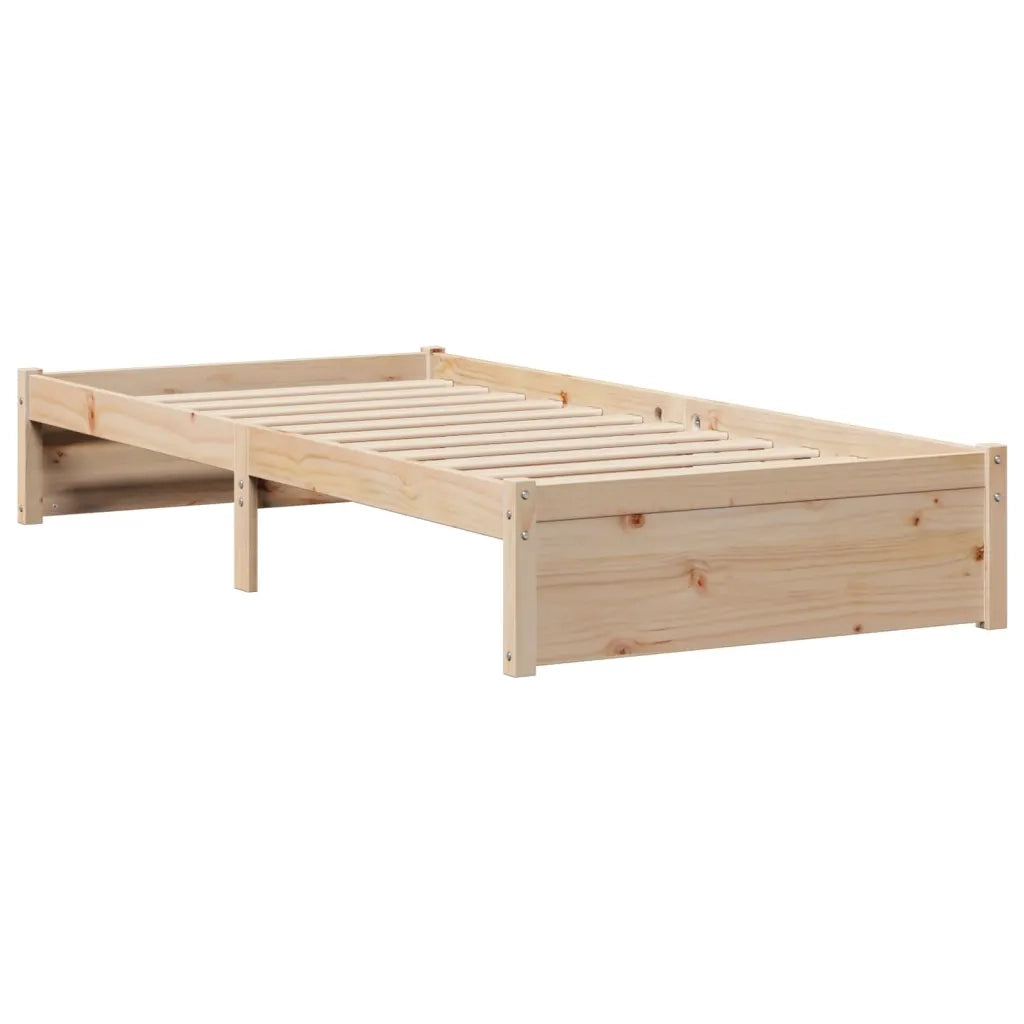Giroletto con Libreria senza Materasso 75x190 cm in Legno Pino 3322369