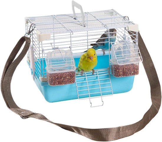 Trasporto di uccelli, gabbia da viaggio per pappagalli portatile - Materiale rinforzato per piccoli animali - Assistenza ai animali domestici, trasporto per mostre e visite al veterinario degli uccelli