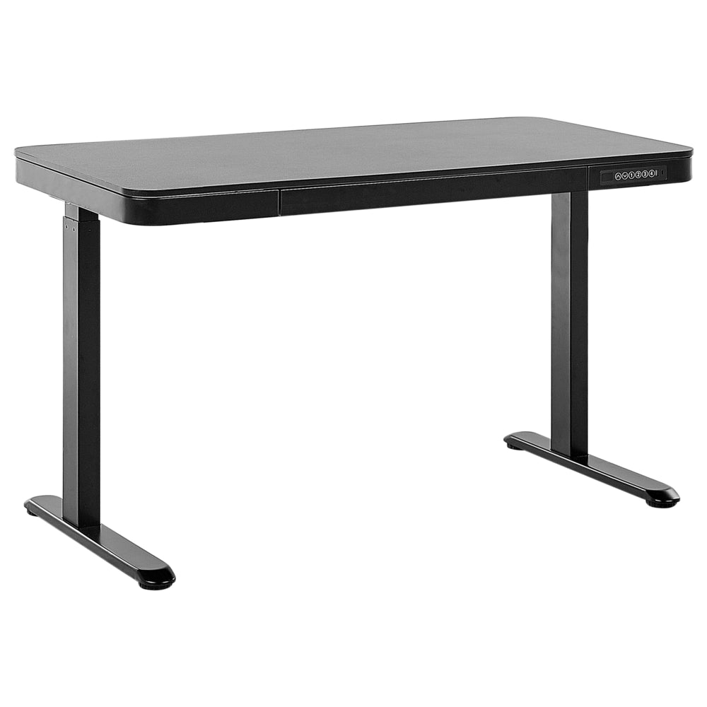 Scrivania elettrica ad altezza regolabile nero 120x60 cm ufficio studio lavoro
