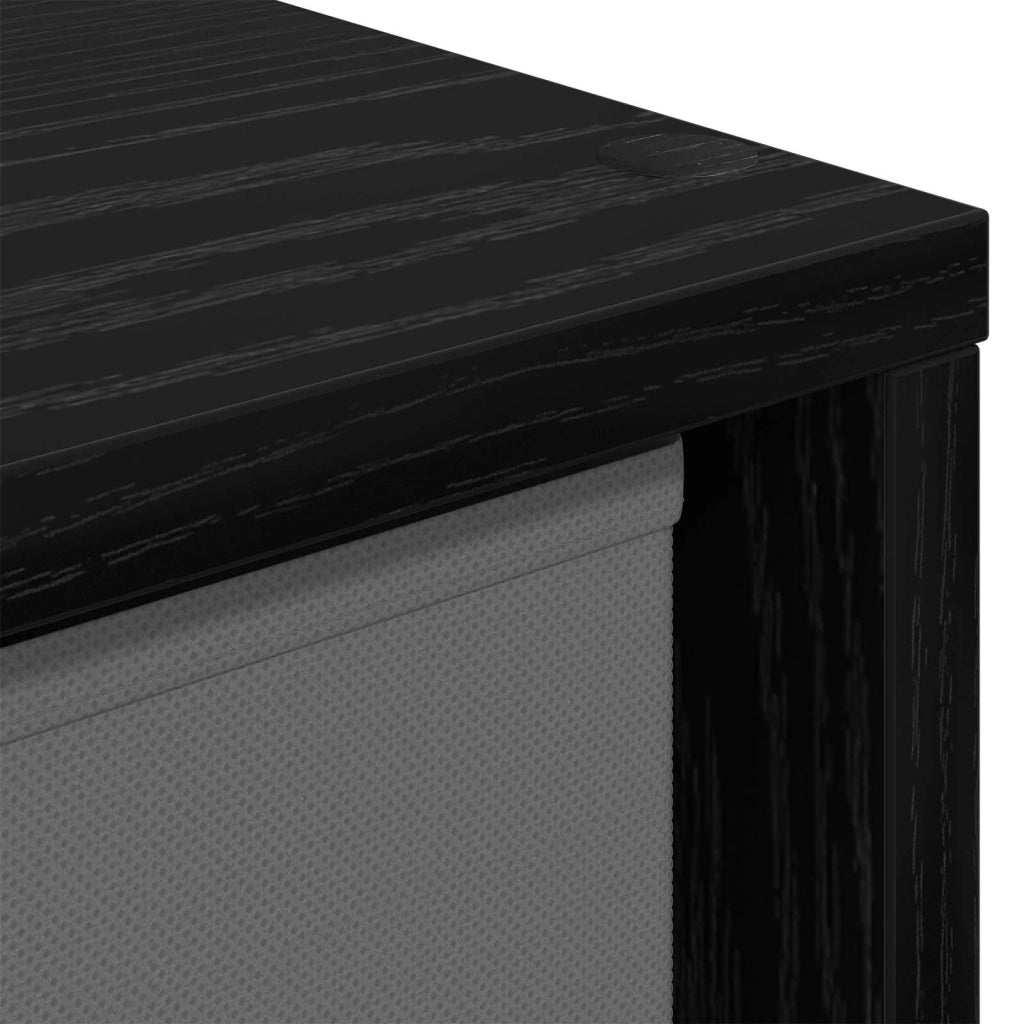 Credenza con cassetto Rovere Nero 59,5 x 27 x 57 cm 8000533