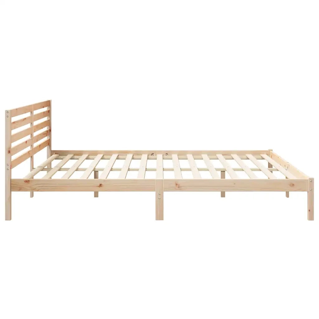 Struttura del letto Marrone 180 x 210 cm Pino massello 872317