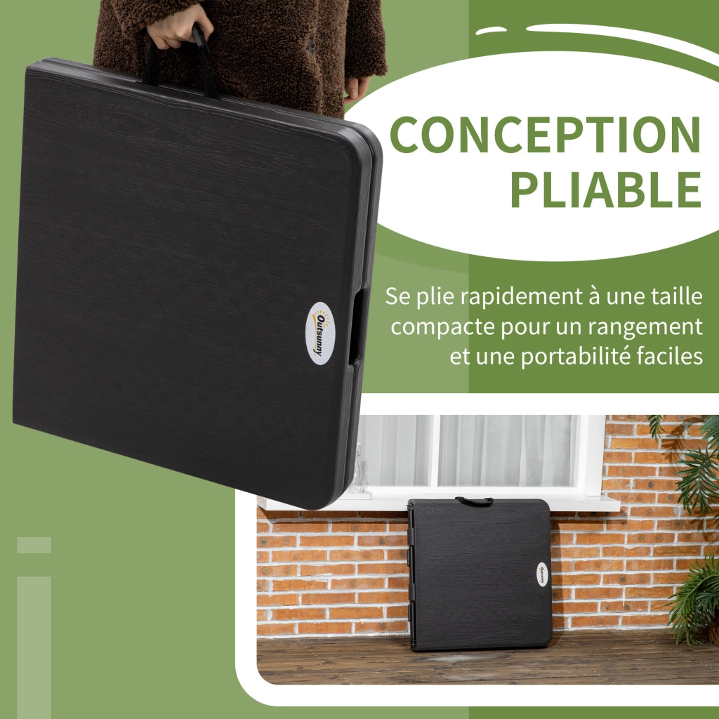 Tavolo da giardino pieghevole rettangolare ¨C Xylo ¨C regolabile 4 persone 118x60x74 cm