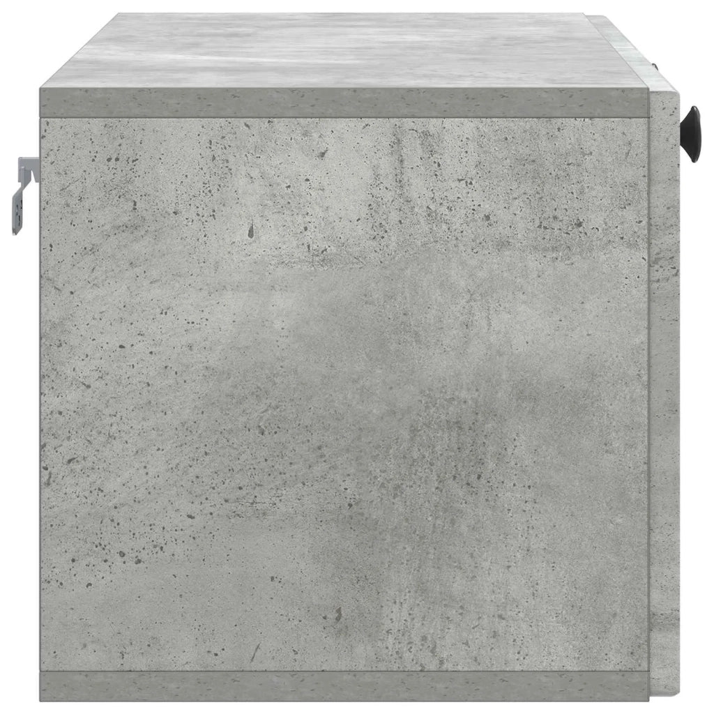 Mobile Porta TV da Muro-Credenza per TV sospesa Grigio Cemento 78,5 x 31 x 30 cm 312489