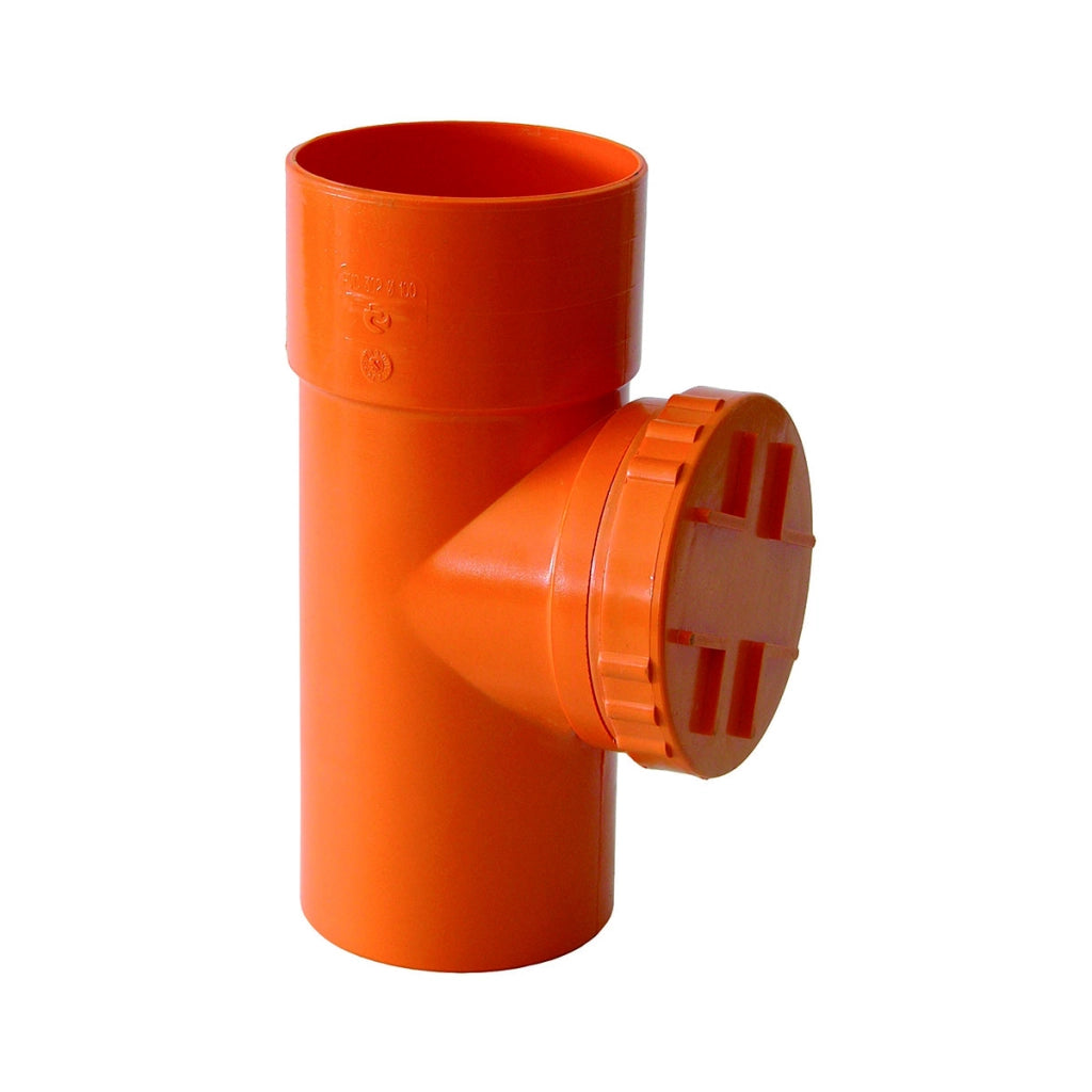 ISPEZIONE LINEARE PVC ARANCIO- Diam. 125- senza- pezzi 1