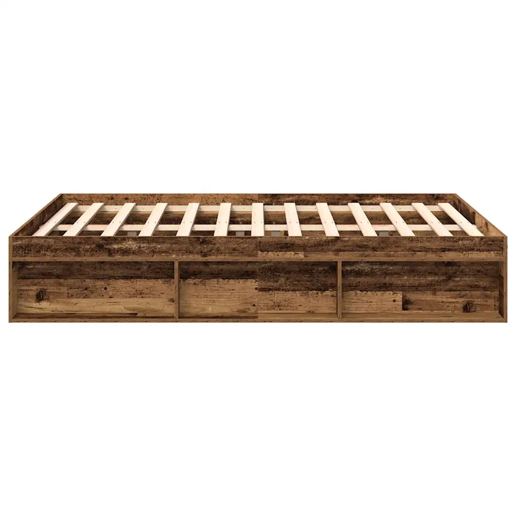 Giroletto senza Materasso-Struttura Letto Legno Antico 140x200cm in Truciolato 648729
