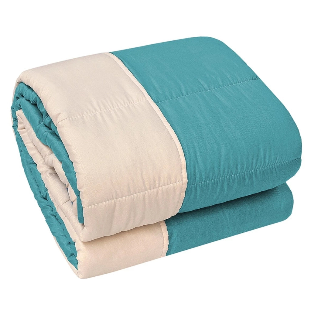 Trapunta Piumone Invernale DoubleFace 250gr Coperta Calda Letto Matrimoniale Made In Italy Verde