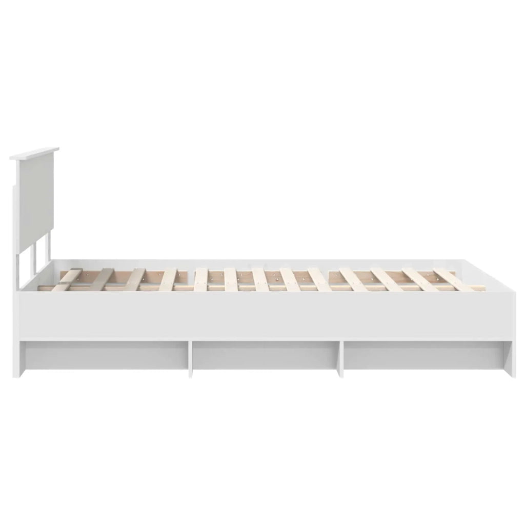 Struttura del letto Bianco 120 x 123 cm Legno multistrato 3408872