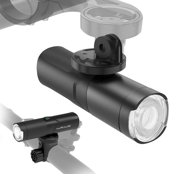 Lanterna per bicicletta ricaricabile IP66 impermeabile - 6 modalità di illuminazione - giorno e notte - città - pendolari - viaggi in strada sporca - ricarica tramite USB.