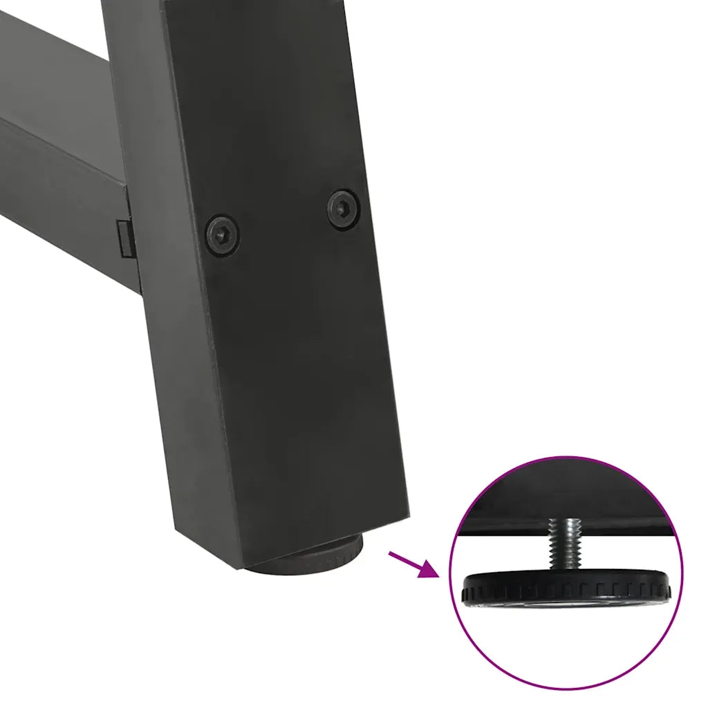 Gambe per tavolo da pranzo a forma di A 2 pz Antracite 80x(72-73) cm Acciaio 4012858