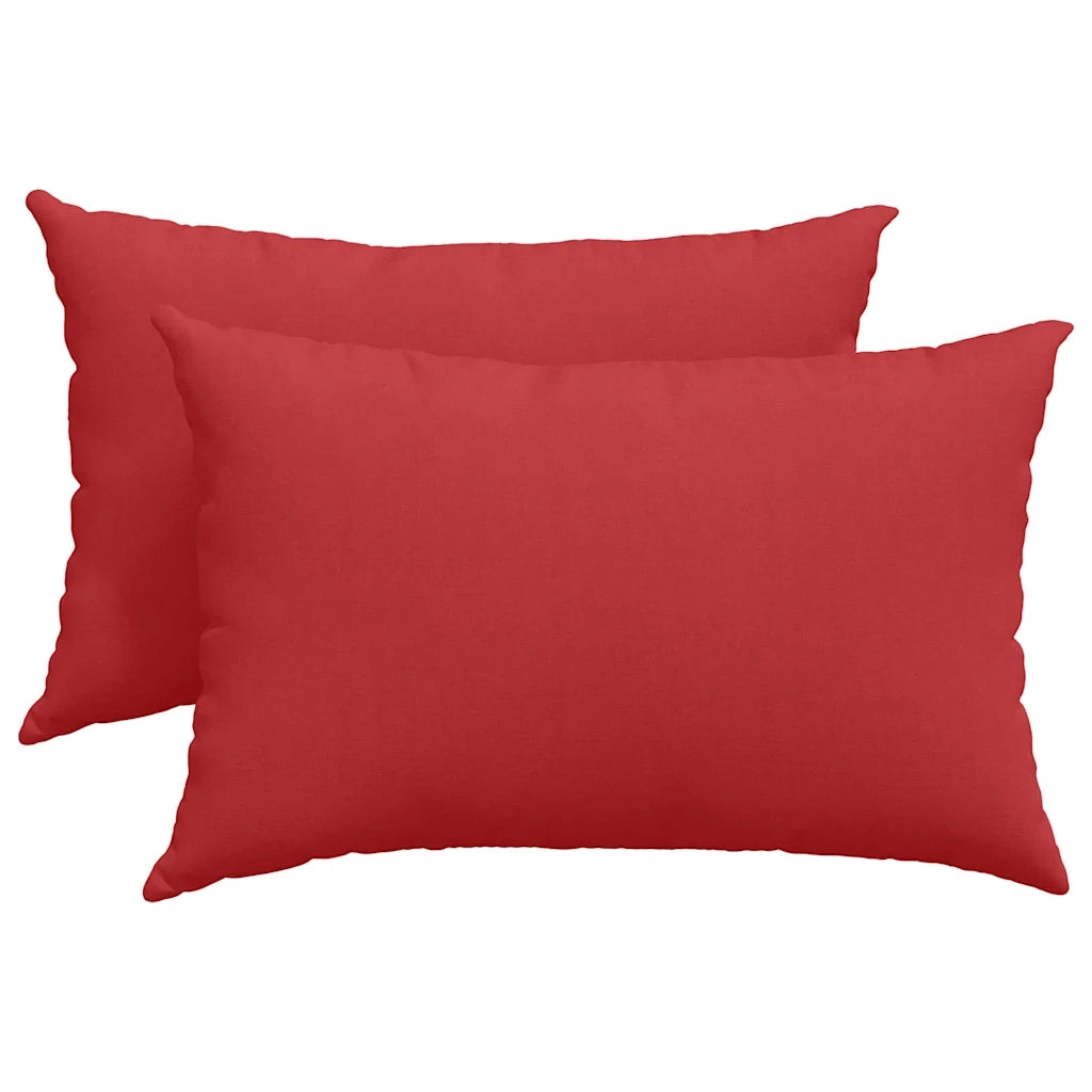 Cuscini da Divano 2 pcs Rosso 60 x 40 cm Tessuto 42013665