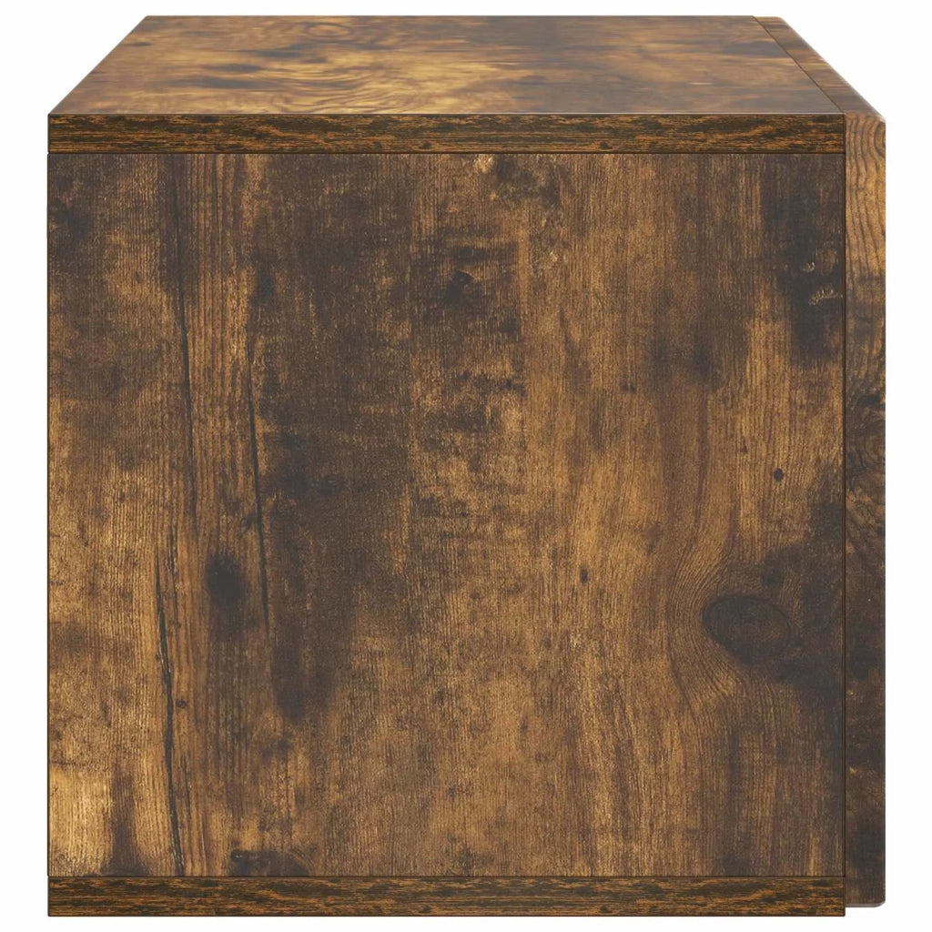 Mobile TV da Muro | Armadietto TV | Mobile Porta TV Rovere Fumo 78,5 x 31 x 30 cm