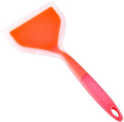 Accessorio da cucina in silicone per pancake - spatola flessibile - ideale per girare - trasparente arancione - per cucinare in casa - larga..