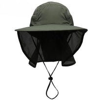 Cappello da sole unisex per attività all'aperto con visiera - Verde scuro chiaro