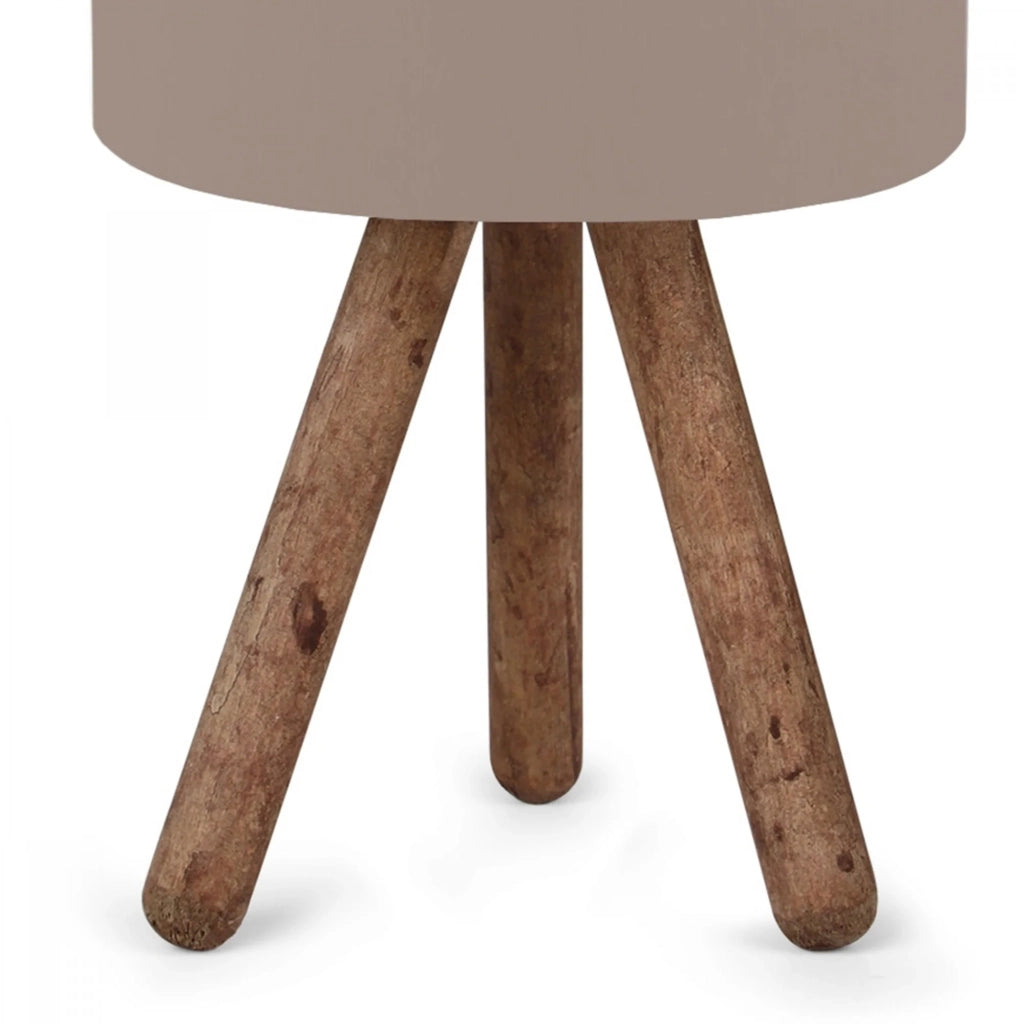 Lampada da scrivania Preston attacco E27 altezza 33 cm legno naturale/sabbia 03_0007399