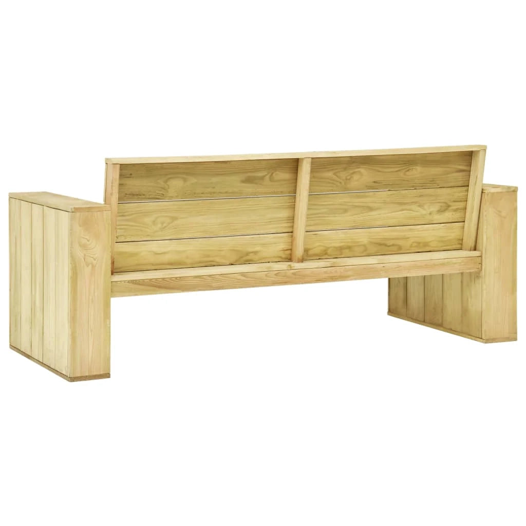 Panca da giardino mobili da esterno terrazza 179 x 76 x 76 cm legno di pino impregnato 02_0011269