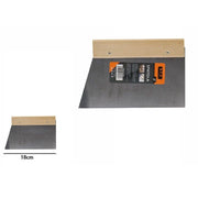Trade Shop - Spatola Per Pareti Stecca Per Stucco In Acciaio Impugnatura In Legno 18cm 53274a -