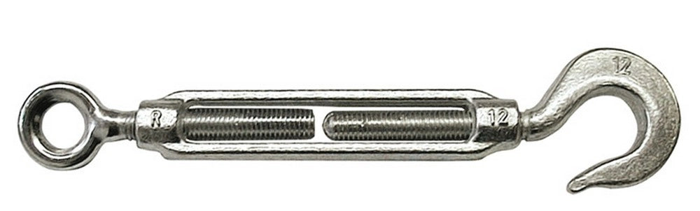 15pz tenditore a occhio e gancio per funi  mm.12 (1/2) cod:ferx.vit16193
