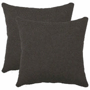 Federa 2 pcs HEERLEN Grigio Scuro 50 x 50 cm Bouclé 910918