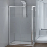 Box doccia angolare 70x120 cm scorrevole in cristallo serigrafato Ted