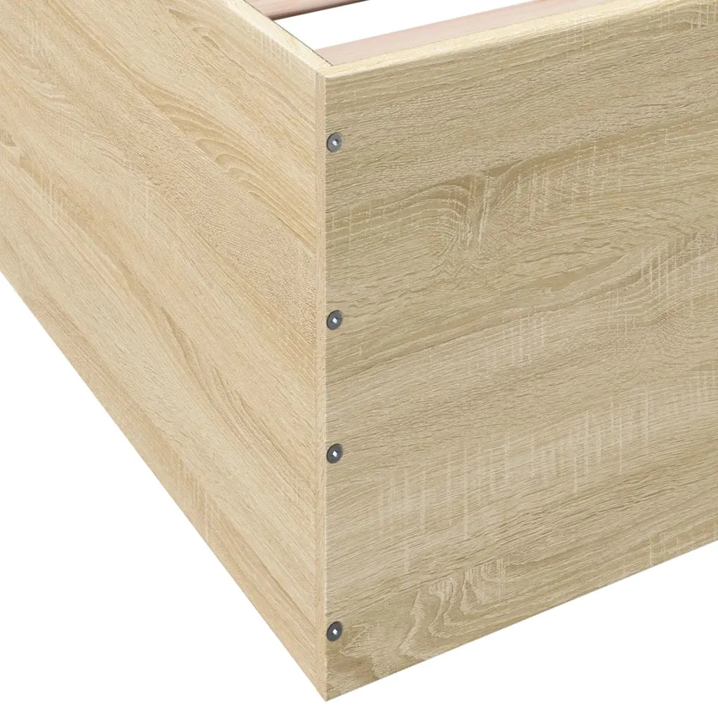 Giroletto-Struttura Letto Rovere Sonoma 140x200 cm in Legno Multistrato 201397